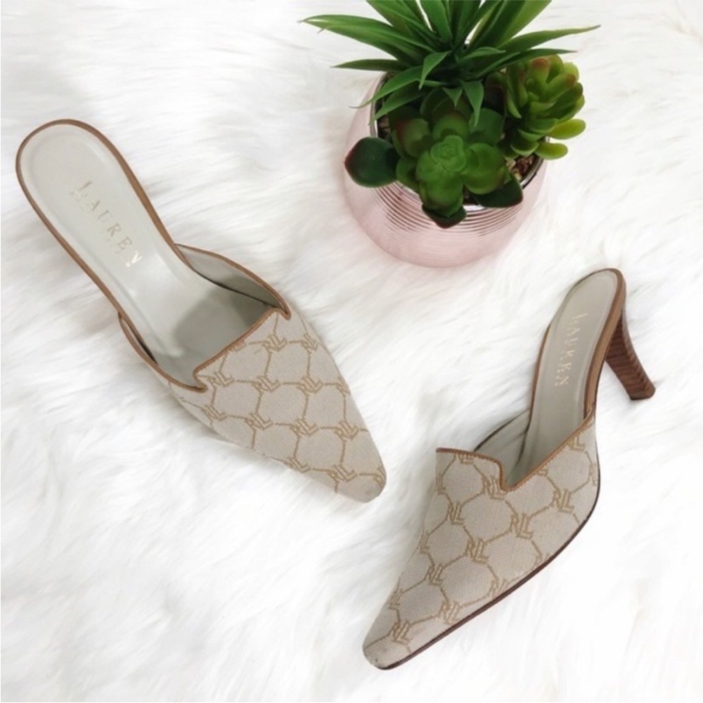 Women's Beige Mules